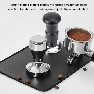Espresso Sabotage koffie tamper 58 mm zilver