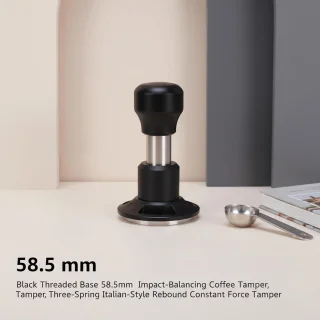 Espresso Sabotage koffie tamper 58.5 mm zilver