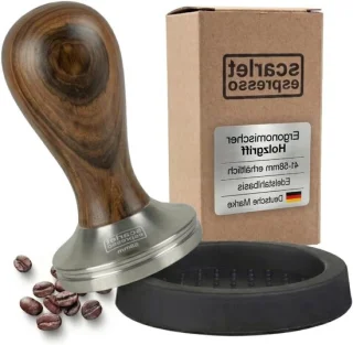 Espresso tamper 51 mm bruin