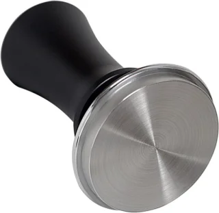Espresso Tamper 51 mm - Platte bodem, RVS, Zwart