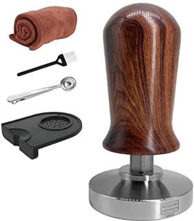 Espresso tamper 53 mm zilver