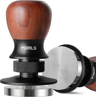 Espresso tamper 53.3mm walnoot hout