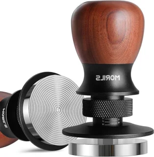 Espresso tamper 53.3mm walnoot hout