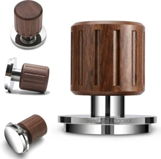 Espresso tamper - 58 mm - walnoot