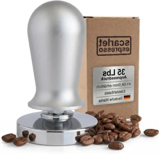 Espresso tamper 58 mm zilver