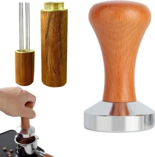 Espresso Tamper 8,9 cm RVS Zilver