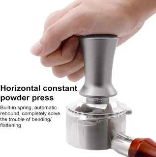 Espresso tamper Koffie Sabotage 53mm zwart