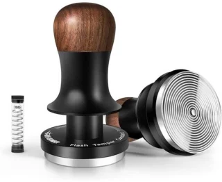 Espresso tamper - koffie stamper - 45,5 mm - RVS