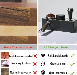 Espresso tamper station voor 54mm en 58mm portafilters