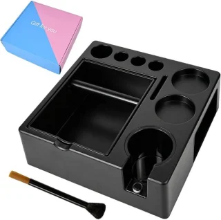 Espresso tamperstation 51-58 mm zwart