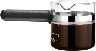 Espressokaraf glas 4-kops zwart