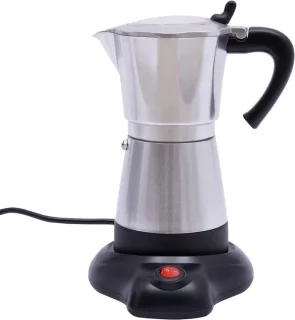 Espressokoker koffiezetapparaat zilver