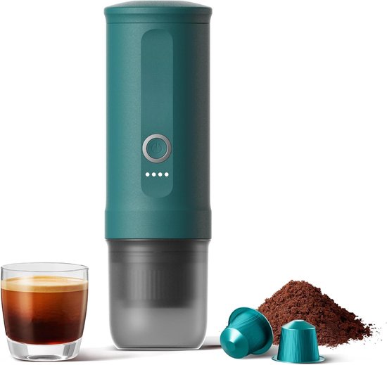 Espressomachine 12V/24V Teal Reisformaat