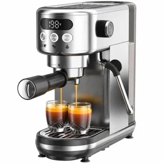 Espressomachine 20 Bar – 1350W Koffiemachine met Melkopschuimer