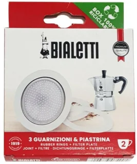 Espressomachine Aluminium Wit
