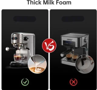 Espressomachine compact semi-automatisch rvs