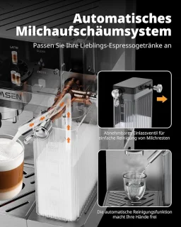 Espressomachine dubbele boiler 1,8 L RVS
