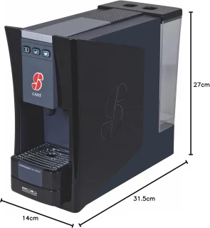 Espressomachine filterkoffiezetapparaat zwart