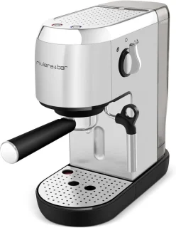 Espressomachine - geborsteld inox - M-winkel