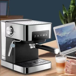 Espressomachine halfautomatisch zwart