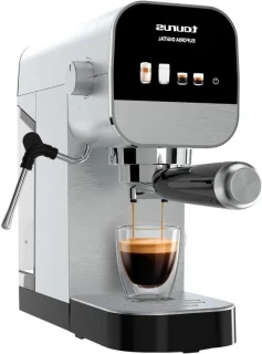 Espressomachine Koffiezetapparaat RVS Zwart-Grijs