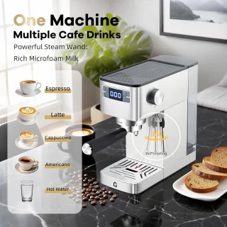 Espressomachine - Koffiezetapparaat Zilver