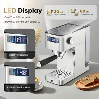 Espressomachine - Koffiezetapparaat Zilver