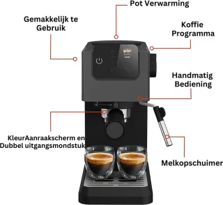Espressomachine Koffiezetapparaat Zwart