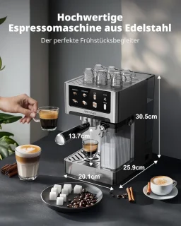 Espressomachine met dubbele boiler