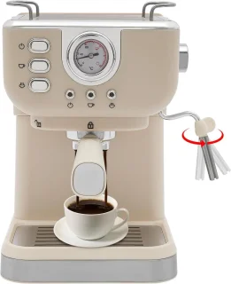 Espressomachine met filterhouder, 1,5 l waterreservoir