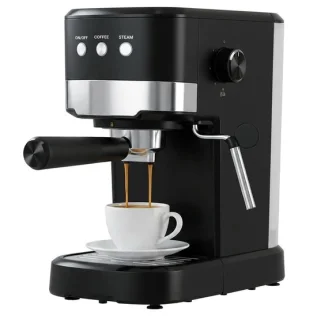Espressomachine met melkopschuimer