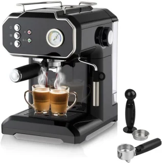 Espressomachine Retro - 20 bar - met melkschuimer