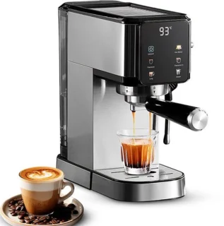 Espressomachine roestvrij staal met touchscreen