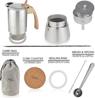 Espressomachine RVS 2-9 kopjes