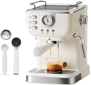 Espressomachine RVS Halfautomatisch 1,5L Reservoir