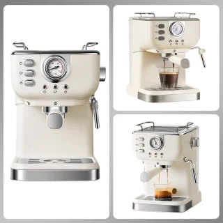 Espressomachine RVS Halfautomatisch 1,5L Reservoir