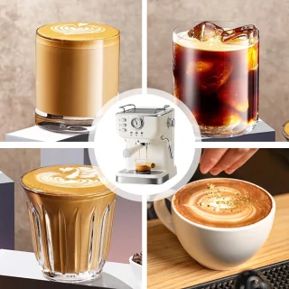 Espressomachine RVS Halfautomatisch 1,5L Reservoir