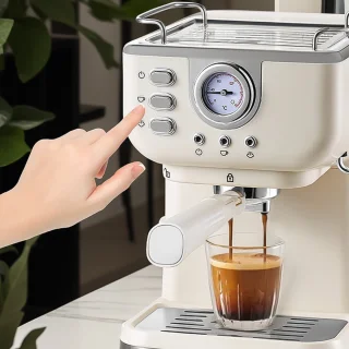 Espressomachine RVS Halfautomatisch 1,5L Reservoir