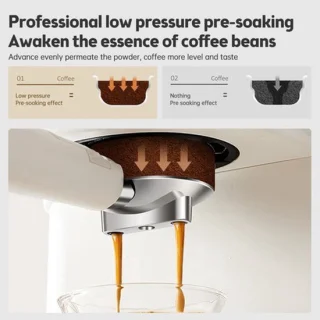 Espressomachine semi-automatisch - 20 bar - RVS