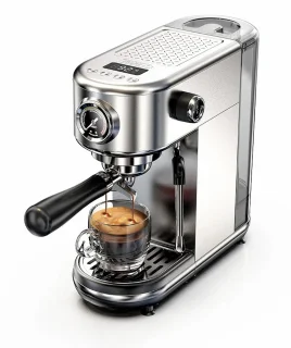Espressomachine Semi Automatisch Chroom 10 Bar