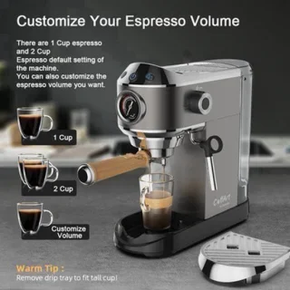 Espressomachine semi-automatisch met 20 bar – 1,1 liter