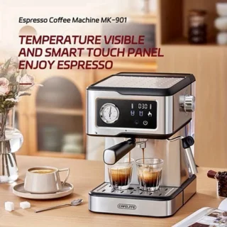 Espressomachine semi-automatisch met afneembaar waterreservoir