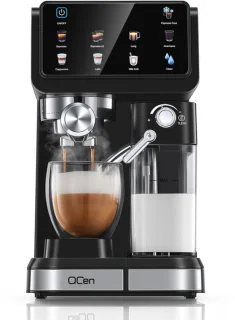 Espressomachine semi-automatisch met melkopschuimer