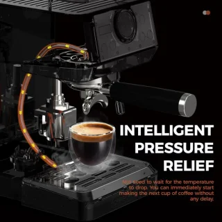 Espressomachine semi-automatisch roestvrijstaal