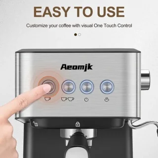 Espressomachine semi-automatisch – zwart
