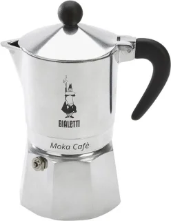 Espressomachine voor 3 kopjes - aluminium, grijs