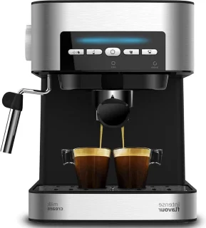 Espressomachine Zilver Zwart