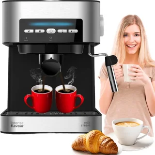Espressomachine Zilver Zwart