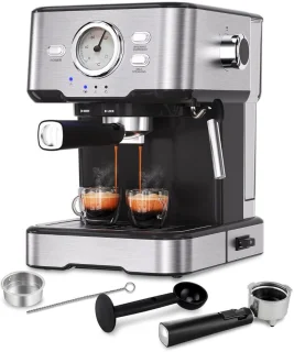 Espressomachine Zilver/Zwart