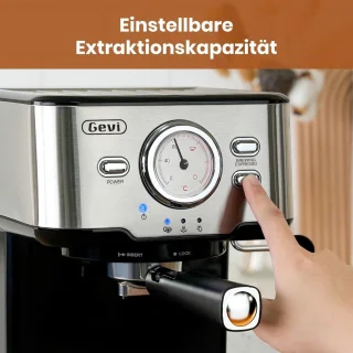 Espressomachine Zilver/Zwart